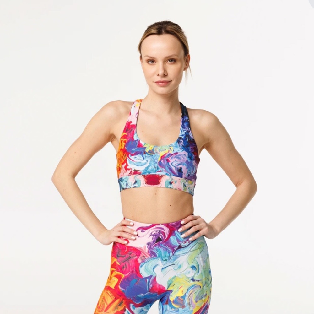 Like new Aloha From Deer Paintjob sports bra at Wolf & Badger